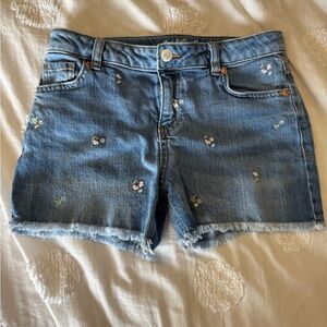 Cat & Jack Blue Jean Shorts with Embroidery
